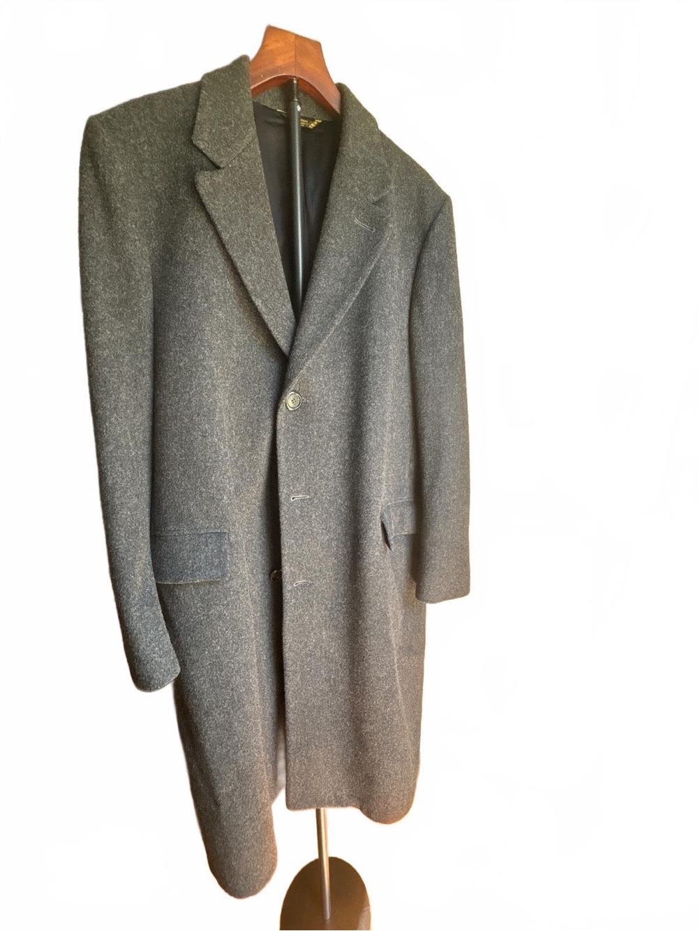 Vintage Blach’s of Alabama Grey Wool Men’s Overcoat L